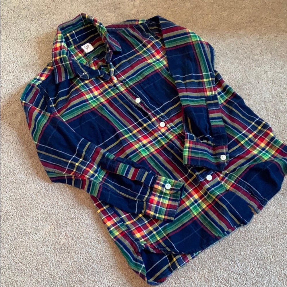 Boys GAP plaid button down size 10